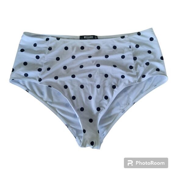 Missguided Plus Polka-dot Bikini Bottom - Picture 1 of 4